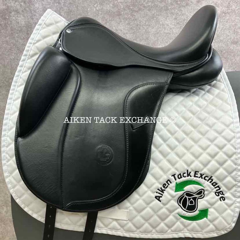 Sella Soleil Passagio Dressage Saddle, 17 Seat, Extra Wide Tree, Wool Flocked Panels