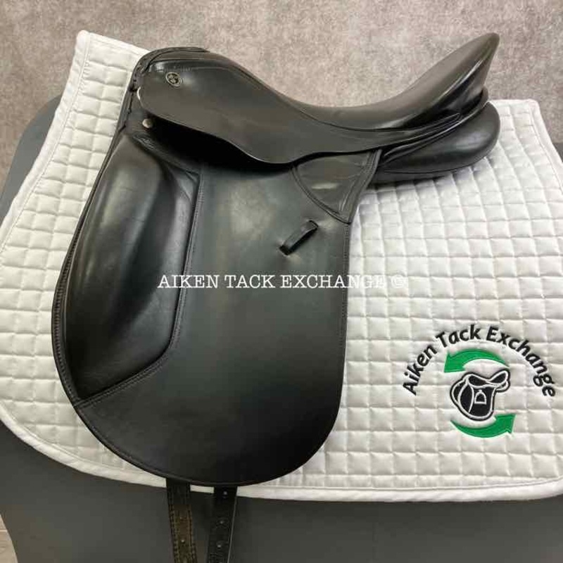 **SOLD** 2002 Kieffer Lech DL Dressage Saddle, 17 Seat, Medium Tree, Wool Flocked Panels