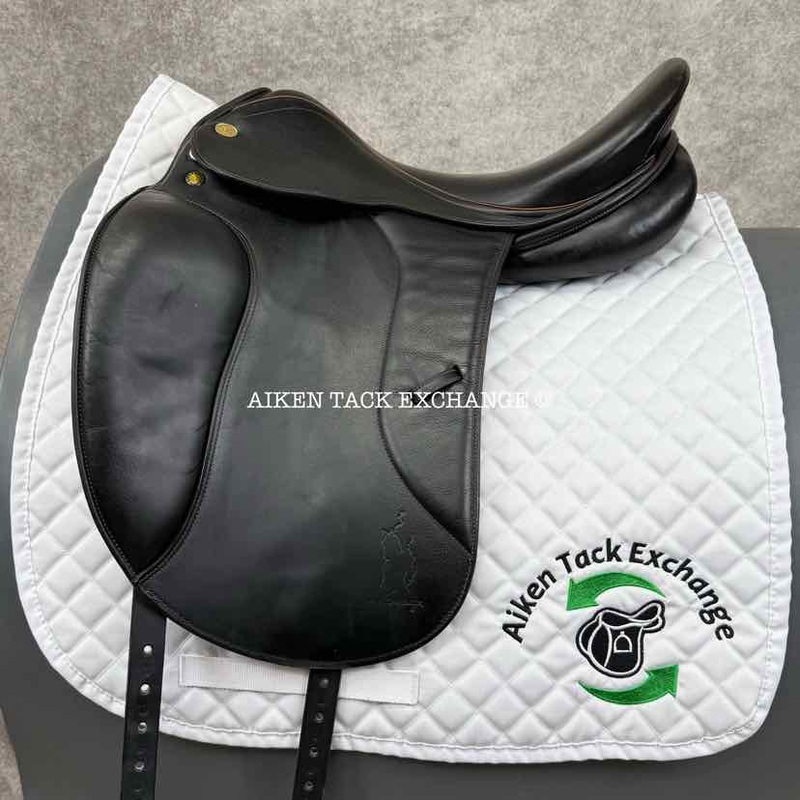 2009 Prestige Grand Dressage Saddle, 17 Seat, 33 Tree – Medium, Wool Flocked Panels