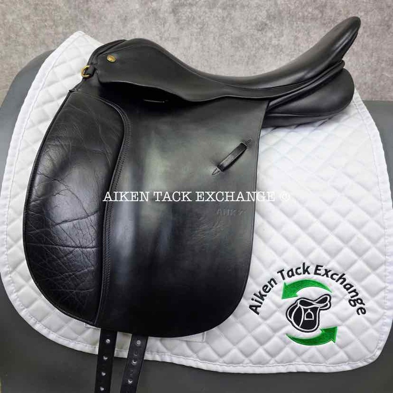 Anky Dressage Saddle, 18 Seat, Wide Tree, Wool Flocked Panels