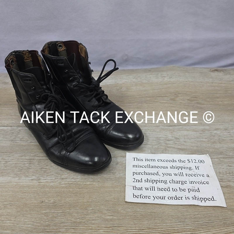 Ariat Lace & Zip Paddock Boots, Size 10 (No Insoles)