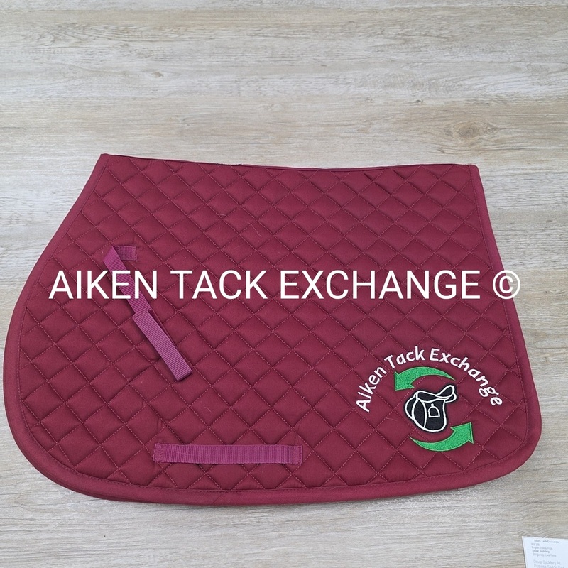Dover Saddlery All Purpose Saddle Pad with Logo, Burgundy