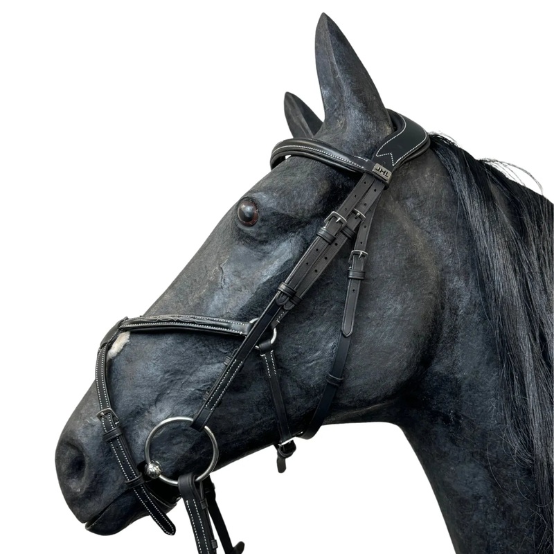 JHL Fancy Stitch Grakle Bridle Black
