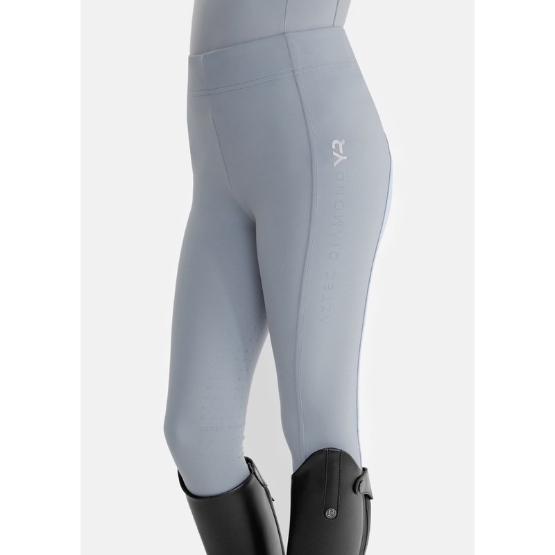 Aztec Diamond YR Full Seat Leggings Ash Blue