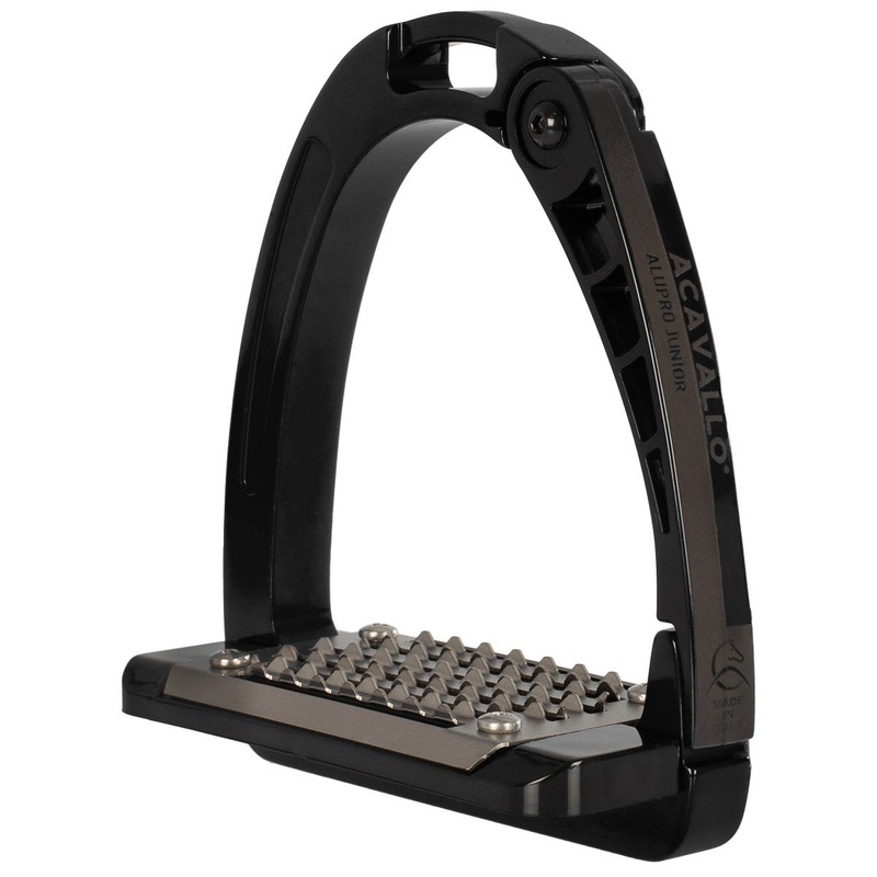 Acavallo Alupro Stirrups Black Junior