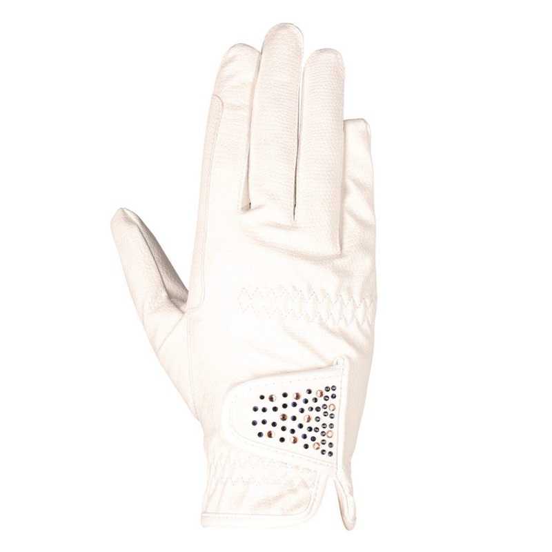 Compare hy equestrian unisex children’s shimmer riding gloves –  navy with navy/rose gold diamantes extra small products from over 25,000 stores